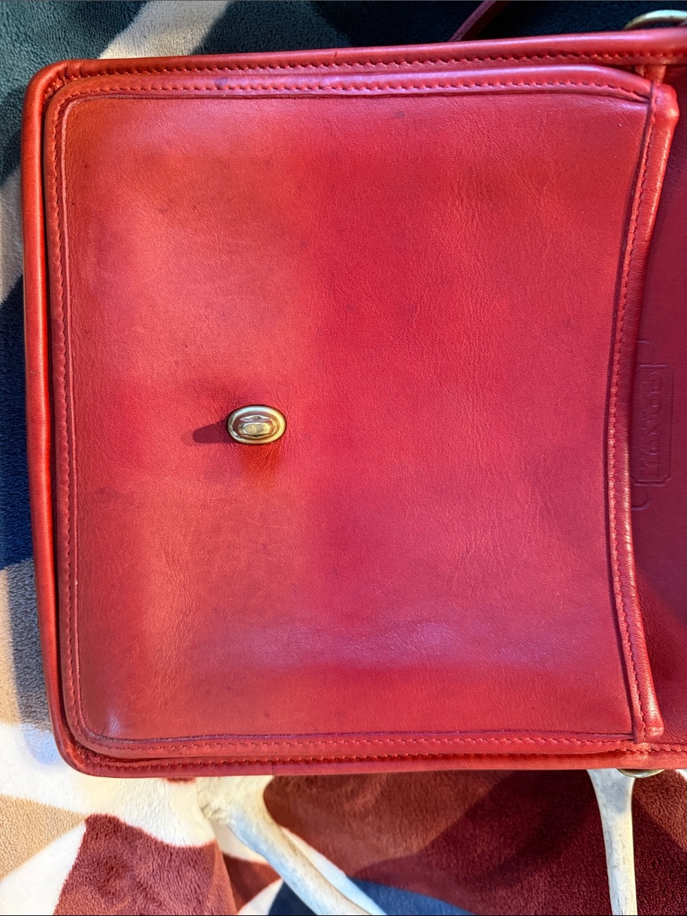 Vintage Coach Court Bag (Red) - Gem